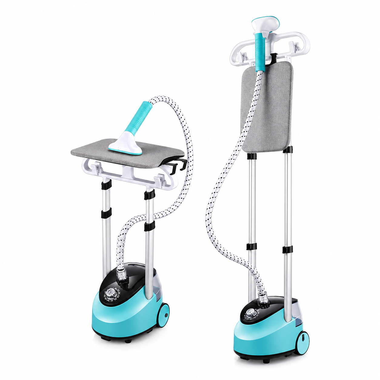 Défroisseur Vapeur Vertical STEAMOWA 2-en-1 2000W Double Barre Réglable