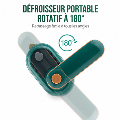 Mini Défroisseur Vapeur Portable Pliable STEAMOWA – Repassage Humide et Sec Rotatif 180°