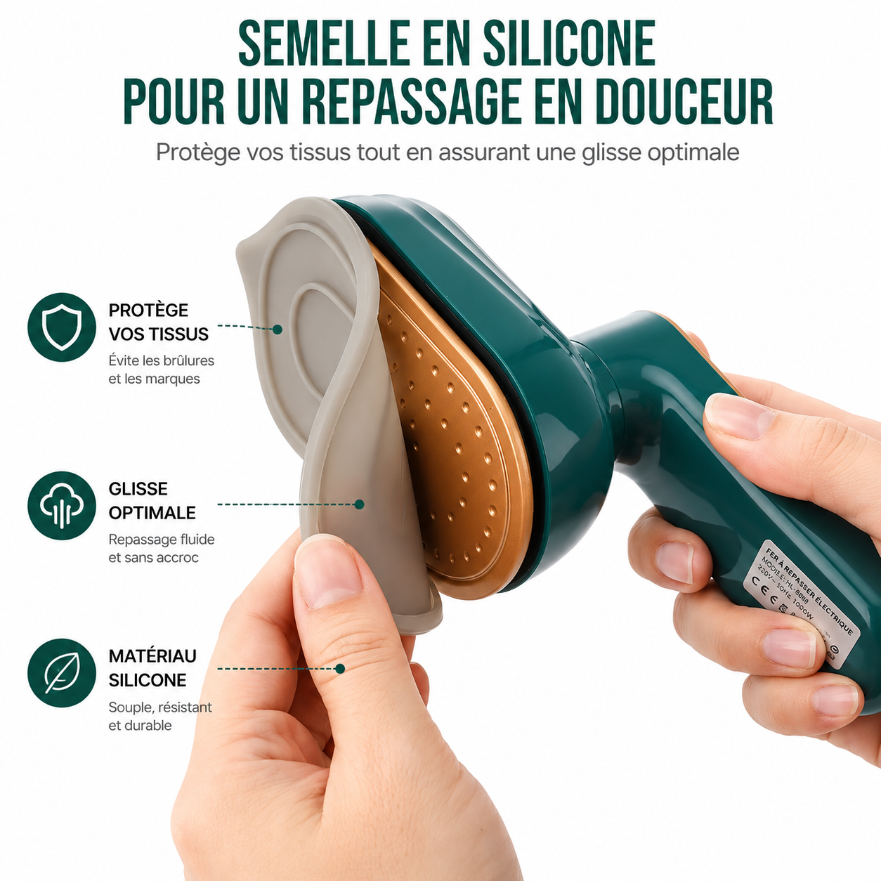 Mini Défroisseur Vapeur Portable Pliable STEAMOWA – Repassage Humide et Sec Rotatif 180°